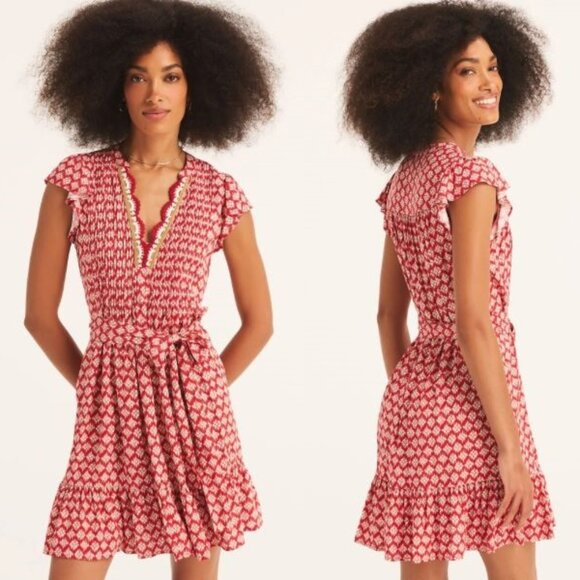 Nautica Dresses & Skirts - Nautica Women' Siesta Key Beach Printed Popover Dress Samba Multi Size Large NWT